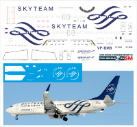Лазерная декаль для Boeing 737-800 Aeroflot Skyteam (Код: 737800-31)