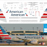 Laser decal for Airbus A 319 (1/144) American Airlines